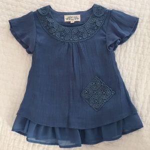 INDIGO SOUL Beautiful Blue Toddler Girl Dress